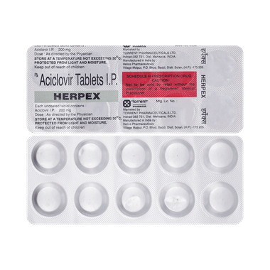Herpex 200mg Tablet