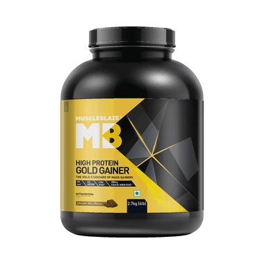 MuscleBlaze Gold Gainer XXL With Enzyme Blend | For Workout Performance | Flavour Chocolate Bliss