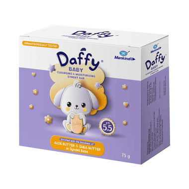 Daffy Baby Cleansing And Moisturising Syndet Bar With Aloe And Shea Butter | PH 5.5