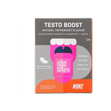 Slip Slip's Testo Boost Oral Thin Strip For Energy And Stamina Natural Peppermint