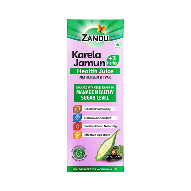 Zandu Karela Jamun + 3 Herbs Health Juice