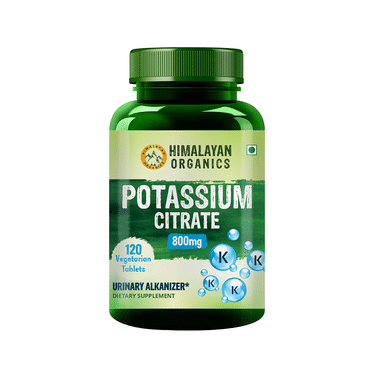 Himalayan Organics Potassium Citrate 800mg | Controls Uric Acid Formation | Tablet