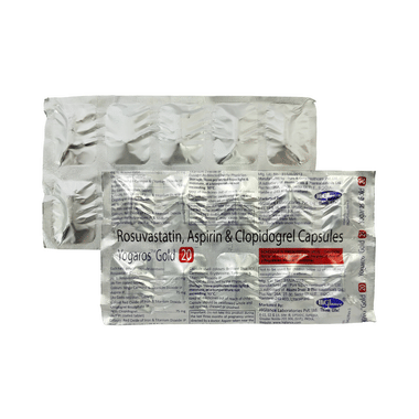 योगैरोस गोल्ड 75mg/20mg/75mg कैप्सूल
