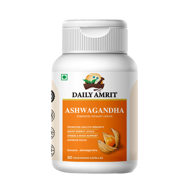 Daily Amrit Ashwagandha Vegetarian Capsule