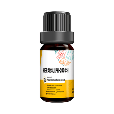 Pioneer Pharma Hepar Sulph Globules Pellets Multidose Pills 200 CH