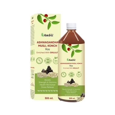 Ambic Ashwagandha Musli, Konch Ras Enriched With Shilajit Helps Improve Vigour & Stamina