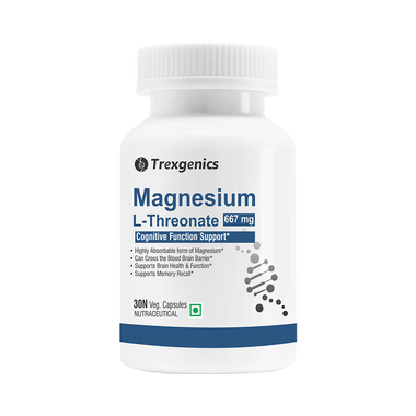 Trexgenics Magnesium L-Threonate 667mg Veg Capsule