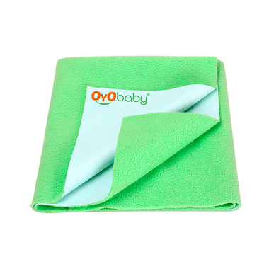 Oyo Baby Bed Protector Dry Sheet Single Bed Light Green