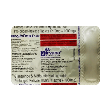 Nirglim M 2 Forte Tablet PR