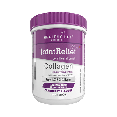 HealthyHey Nutrition Joint Relief With Collagen Type 1, 2 & 3 | Flavour Cranberry