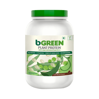 BGreen Plant Protein | For Muscle Gain, Immunity & Recovery | Powder Cafe Mocha