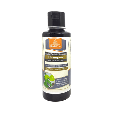 Khadi Pure Herbal Amla & Bhringraj Shampoo SLS & Paraben Free