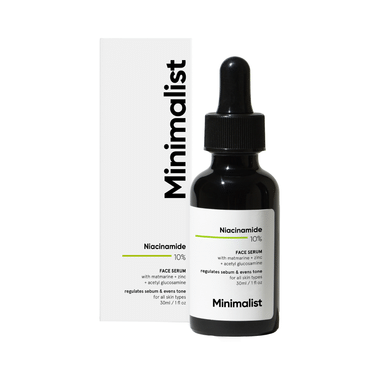 Minimalist 10% Niacinamide Face Serum | Reduces Oil And Acne Spots | Face Care Product For All Skin Types