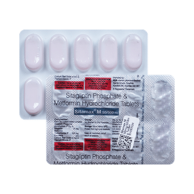 Sitamax M 50mg/500mg Tablet