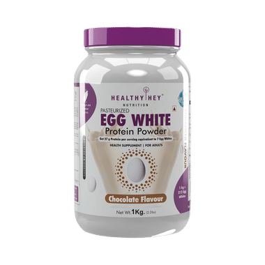 Healthy Hey Nutrition Pasteurized Egg White Protein Powder Chocolate