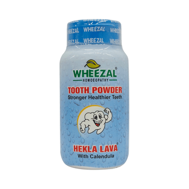 Wheezal Hekla Lava With Calendula Tooth Powder