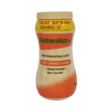 Naturolax -A Isabgol Psyllium Husk Powder | For Constipation, Gas & Stomach Care | Natural Source | Flavour Tasty Orange