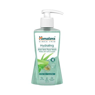 Himalaya Moisturizing Aloe Vera Face Wash With Cucumber Extract | Softens & Cools Dry Skin