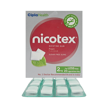 Nicotex Sugar Free Paan Chewing Gums