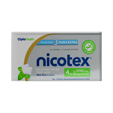 Nicotex Nicotine Gum Mint Plus Sugar Free