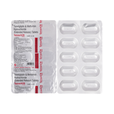 Tensorin M Forte 1000mg/20mg Tablet