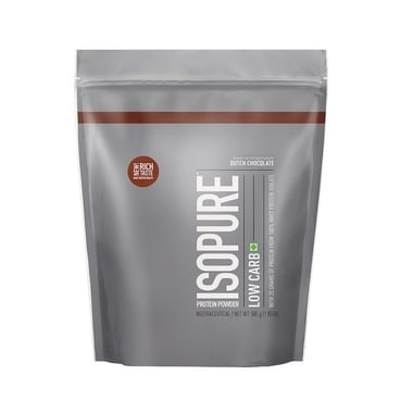 Isopure Low Carb 100% Whey Protein Isolate For Fitness | No Added Sugar | Flavour Dutch Chocolate
