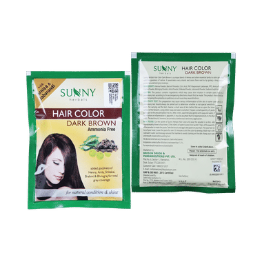 Sunny Herbals Hair Color Dark Brown Sachet