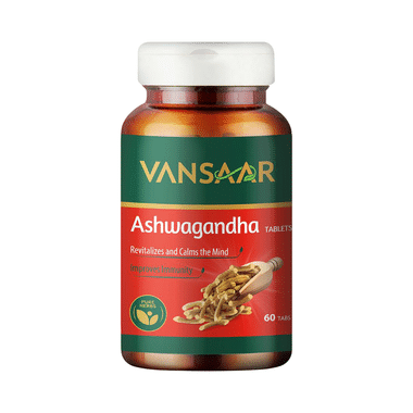 Vansaar 45+ Ashwagandha Tablet | For Stress Relief & Immunity