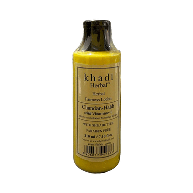 Khadi Herbal Fairness Lotion Chandan-Haldi With Vitamin-E