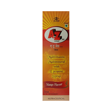 A To Z Multivitamin Syrup For Kids & Adults – Lysine & Vitamin C For Growth, Immunity & Energy | Flavor Mango