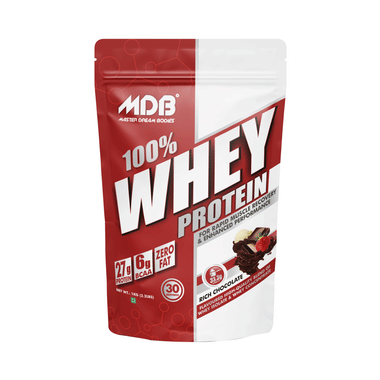MDB Master Dream Bodies 100% Whey Protein Powder Rich Chocolate