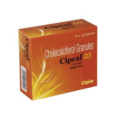Cipcal D3 (Cholecalciferol) Granules for Bone, Joint and Muscle Health