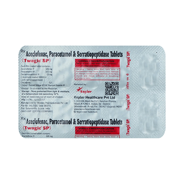 Twagic SP 100mg/325mg/15mg Tablet