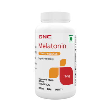 GNC Melatonin 3mg Timed-Release Tablet