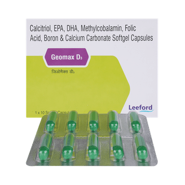 Geomax D3 Softgel for Osteoporosis