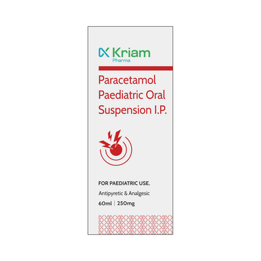 Kriam Pharma Paracetamol Paediatric Oral Suspension