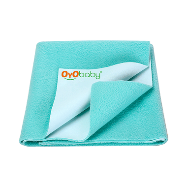 Oyo Baby Bed Protector Dry Sheet Single Bed Sea Green