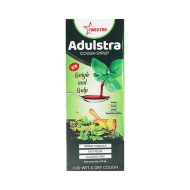 Nuestra Adulstra Gargle & Gulp Cough Syrup For Adult & Children  (Dry & Wet Cough)