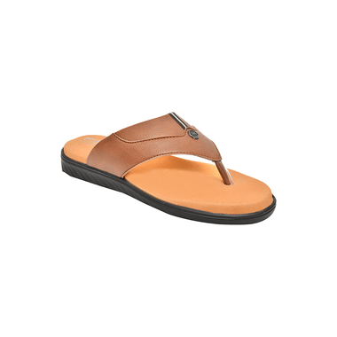 Edelie DSLP-56022  Men Doctor  Orthopedic And Diabetic Slippers Tan 6