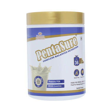 PentaSure Complete Balanced Nutrition With Prebiotic FOS & BCAA | Flavour Vanilla Powder