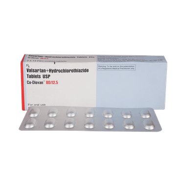 CO Diovan Fct 80mg/12.5mg Tablet