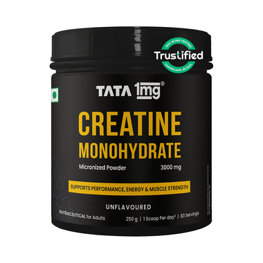Micronized Creatine Monohydrate Powder | Unflavoured | Strength & Recovery | by Tata 1mg