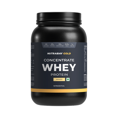 Nutrabay Whey Concentrate Protein For Muscle Recovery | No Added  Mango