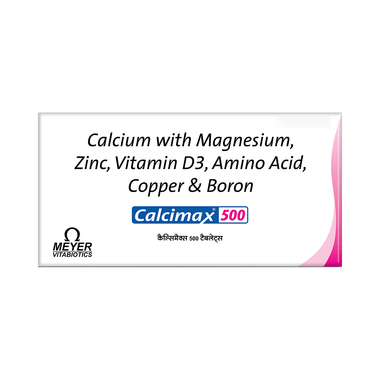 Calcimax Calcium 500 Tablet For Bone Health | Bone, Joint & Muscle Care