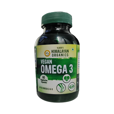 Vlado's Himalayan Organics Vegan Omega 3 6 9 Capsule | Natural Nutrition For Bone, Heart & Skin