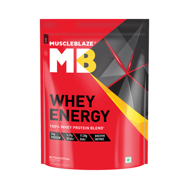 MuscleBlaze Whey Energy | With Digezyme & Multivitamins Blend | For Immunity | Powder