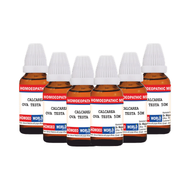 Dr. Majumder Homeo World Calcarea Ova Testa Dilution(30ml Each) 50M