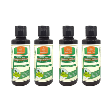 Khadi Pure Herbal Amla Shampoo+Conditoner (210ml Each)