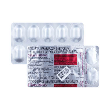 Sitara DM 10mg/500mg/100mg Tablet