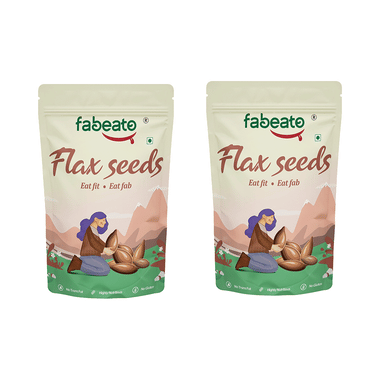 Fabeato Flax Seeds (250gm Each) | Fibre Rich | Hair Growth | Weight Loss